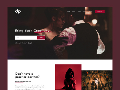 UI/UX design for dancing partner