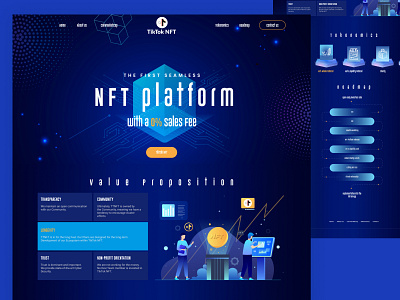 ICO / Crypto landing page ui/ux design crypto landing page crypto website ico landing page landing page nft web design