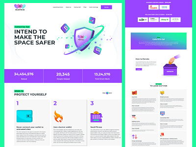 Collective Sol brand guidelines crypto landing page design illustration landing page landing page design logo design style guide web design