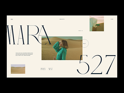 527 — Website concept fashion grid layout minimal photos ui web design