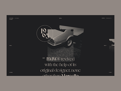 BMW® Classic's — Webiste Concept car classy concept gold layout minimal photos ui vintage web design