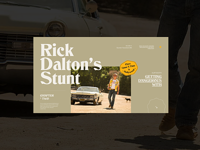 Once Upon A Time In Hollywood — Website concept concept grid layout minimal photos typography ui vintage web design