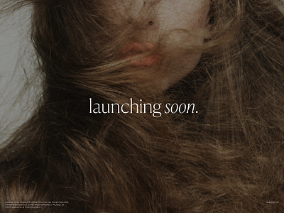 Website Launching Soon branding design fashion minimal typography ui vintage