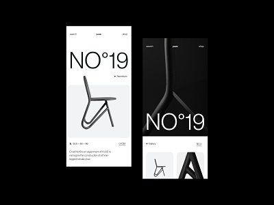 Chair NO°19 chair concept furniture interior layout minimal mobile photos ui