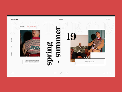 Streetwear — Website Concept fashion grid layout serif streetwear typography ui user interface website