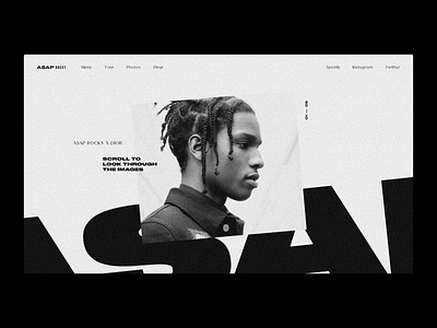 A$AP Rocky — Website Concept