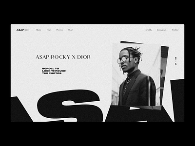 A$AP Rocky — Website Concept