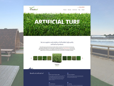 Artificial Turf Landing Page benefits carousel grass header homepage intro landing menu page site turf website