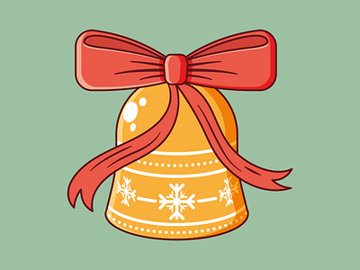 Christmas bell #2 christmas illustration vector