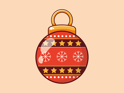 Christmas ball #1 christmas illustration vector