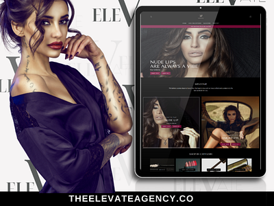 Fashion & Makeup Site branding graphic design website