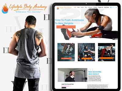 Wellness & Fitness Site branding fitness graphic design ui