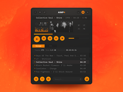 AIMP4 - music player concept daily daily ui figma music player ui