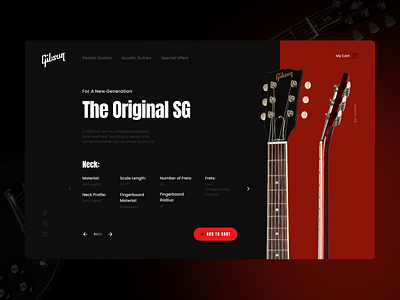 Gibson SG daily daily ui figma guitars