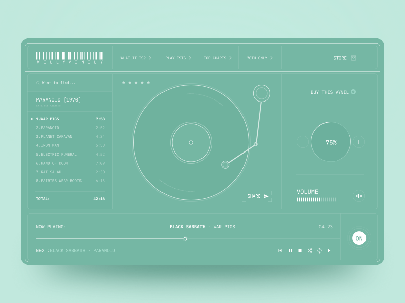 Web Vinyl Player