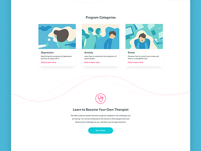 Braive LMS : Landing page clean design landing page learning lms mental health ui ux white