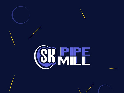 Concept LOGO for "SK Pipe Mill" app graphic design illustration logo vector