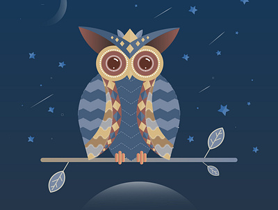 Nocturnal. design graphic design illustration vector