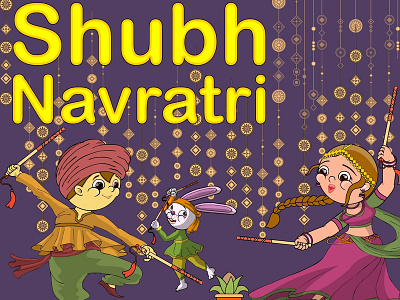 Navratri illustration navratri