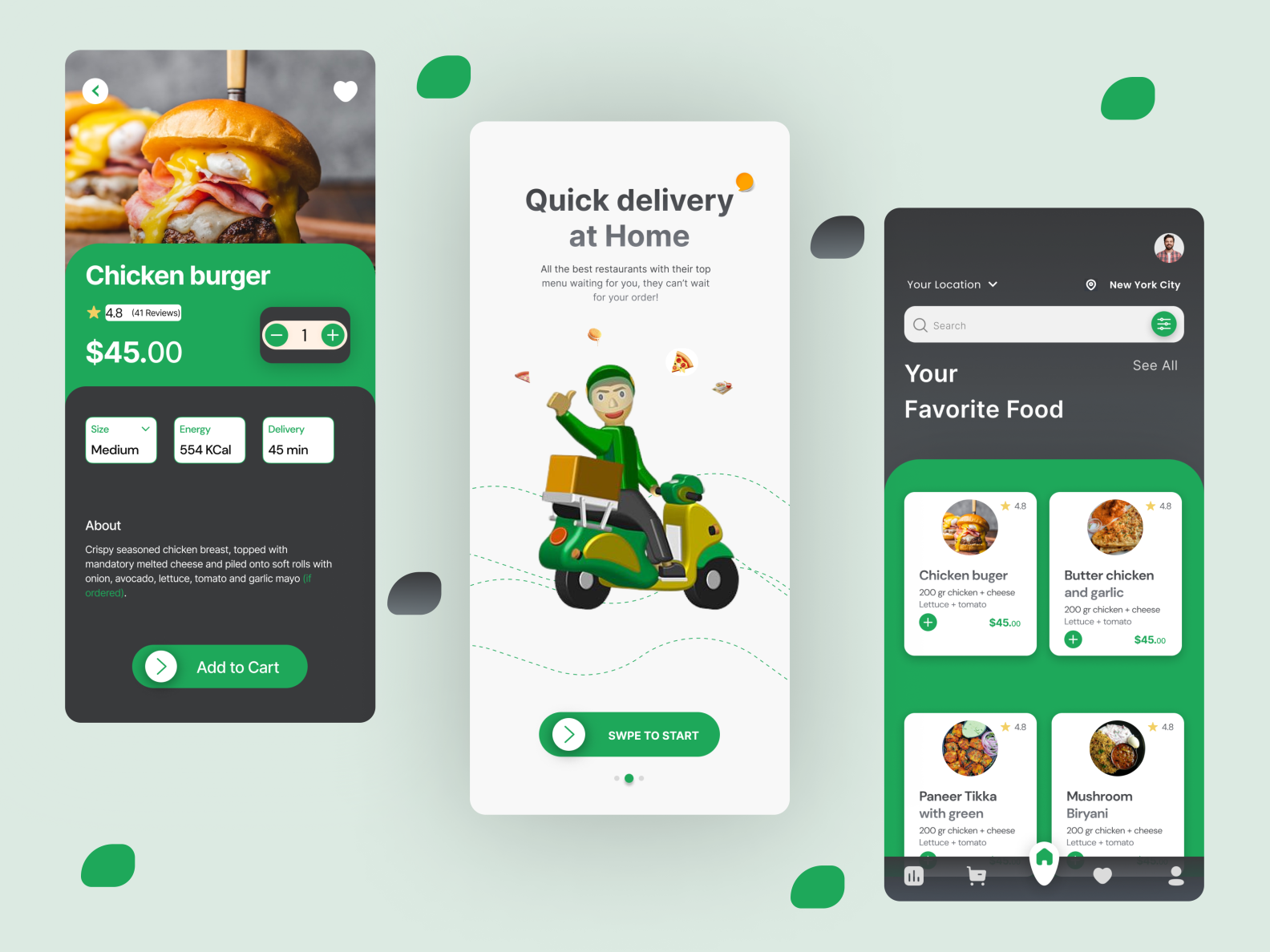 Food Delivery App by alexms650 on Dribbble