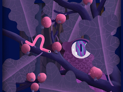 In the mighty jungle after effects birds photoshop purple worms