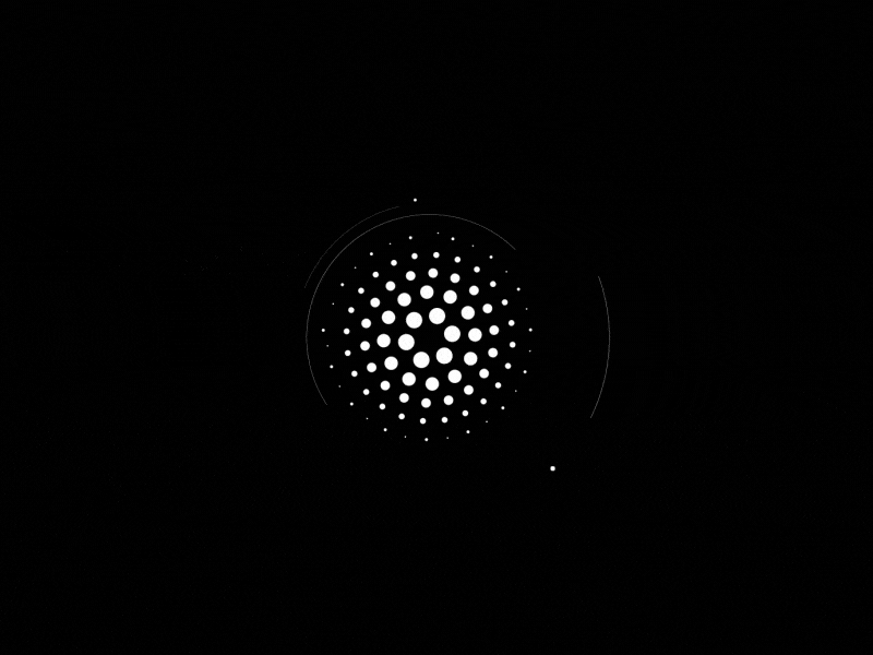 Orbit abstract circle dots lines orbit