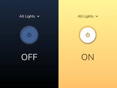 Daily UI 100 Day Challenge - DAY 015 "On/Off Switch" 015 dailyui design figma graphic design interface design on off switch smart devices smart home ui ux