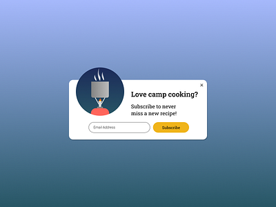 Daily UI 100 Day Challenge - DAY 016 "Pop-Up / Overlay" 016 camping dailyui design figma graphic design illustration overlay popup ui ux