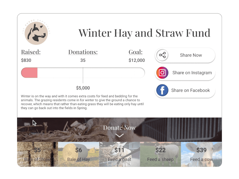Daily UI 100 Day Challenge - DAY 032 "Crowdfunding Campaign"