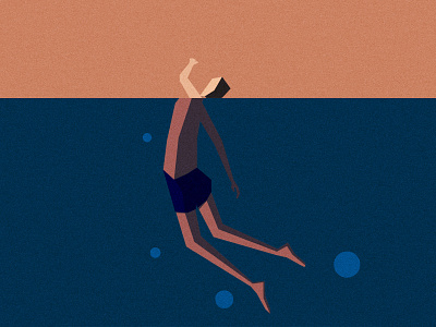 Blue adobe blue illustration illustrator ocean swim swimming water