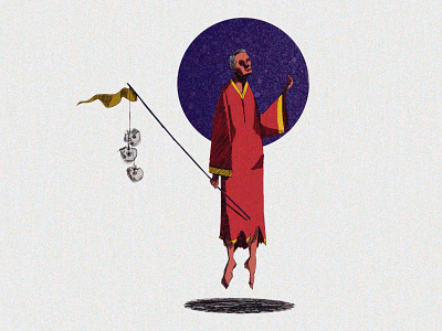 Red Priest Of The Eldritch Truth cosmic digital eldritch horror horror art illustration mythos priest procreate red
