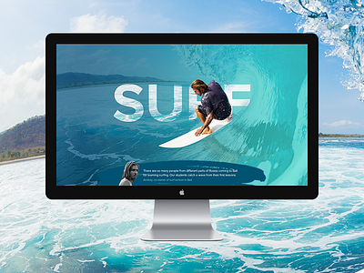Landing for Slideaway design snowboarding surf travel trips ui ux web