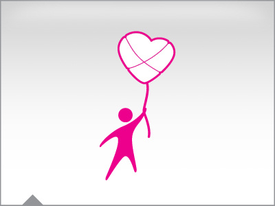 Heartswell balloon heart logo