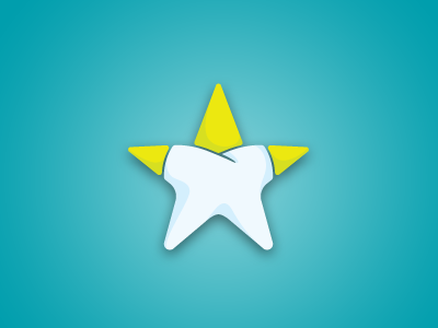 Dental Star dentist logo star