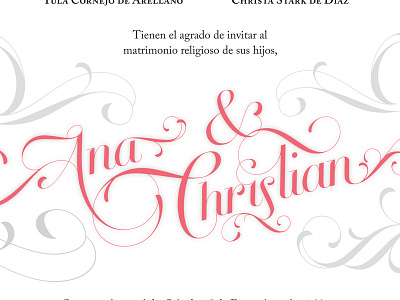 Ana & Christian invitation