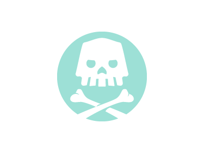 Crossbones bones crossbones pirate skull