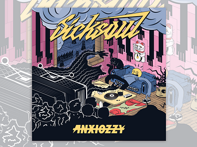 Sicksoul album cover branding character design illustration
