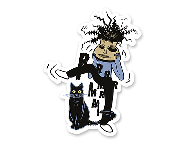 Sicksoul sticker character illustration
