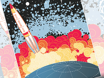 rocket detail design illustration