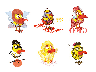 The Chicken Chickens character chicken design illustration