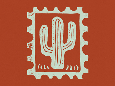 Cactus Block Print Stamp arizona block print cacti cactus carving desert linocut plant print print design southwest stamp stamp design texture
