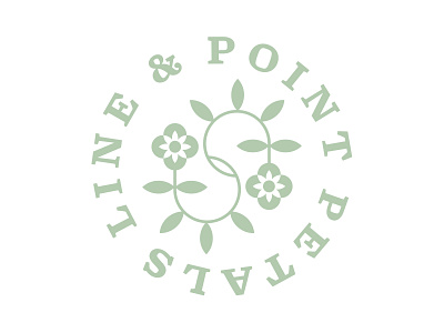 Line & Point Petals Logo circle circular logo floral flower graphic graphic design line logo logo design petal point