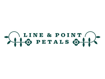 Line & Point Petals Logo Alternate botanical floral floral logo flower graphic line logo logo design petals plant point