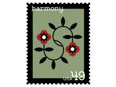 Hygge Serif Stamp Set - Harmony flower graphic harmony hygge stamp stamps