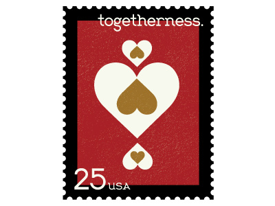 Hygge Serif Stamp Set - Togetherness hearts hygge stamp stamps together togetherness