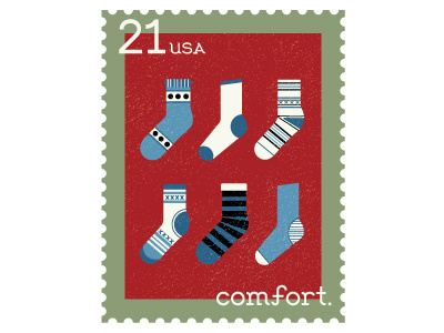 Hygge Serif Stamp Set - Comfort comfort cozy hygge pattern relax relaxation relaxing sock socks stamp stamps