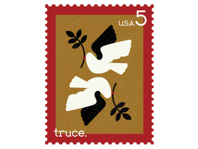 Hygge Serif Stamp Set - Truce birds doves hygge peace stamp stamps truce