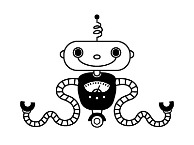 Ooolah cute icon kids logo robot