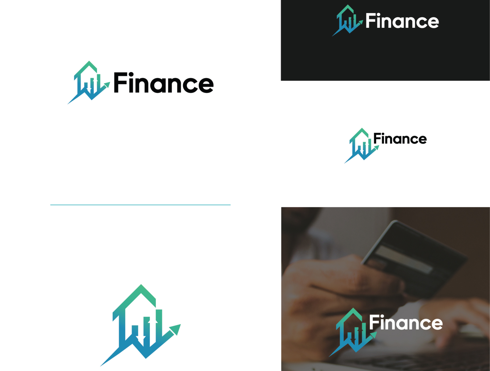 Financial logo design by kashem_ommor on Dribbble