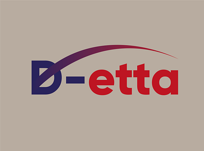 Logo for D-etta branding design graphic design ill illustration logo typography vector